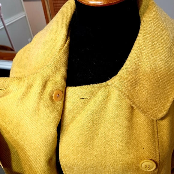 VTG Style Anthropologie Mustard Seed Yellow Jacket - Picture 8 of 13